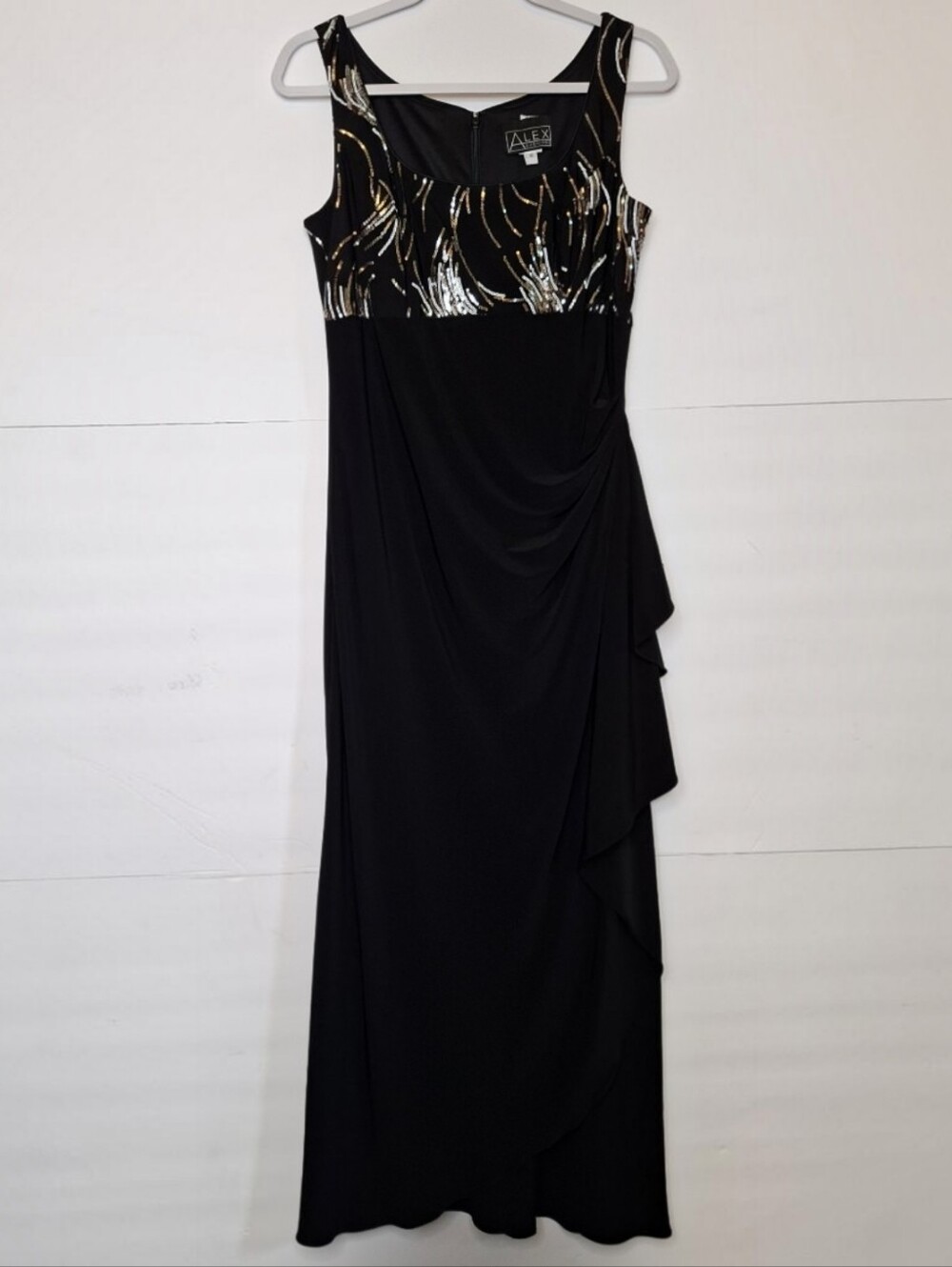 Sleeveless, Full-length Alex Evenings Empire Waist Formal Gown